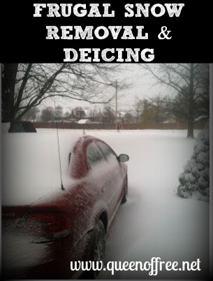 Frugal Ideas For Snow Removal, Deicing, & More!