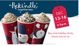 B1G1 Starbucks Holiday Drinks