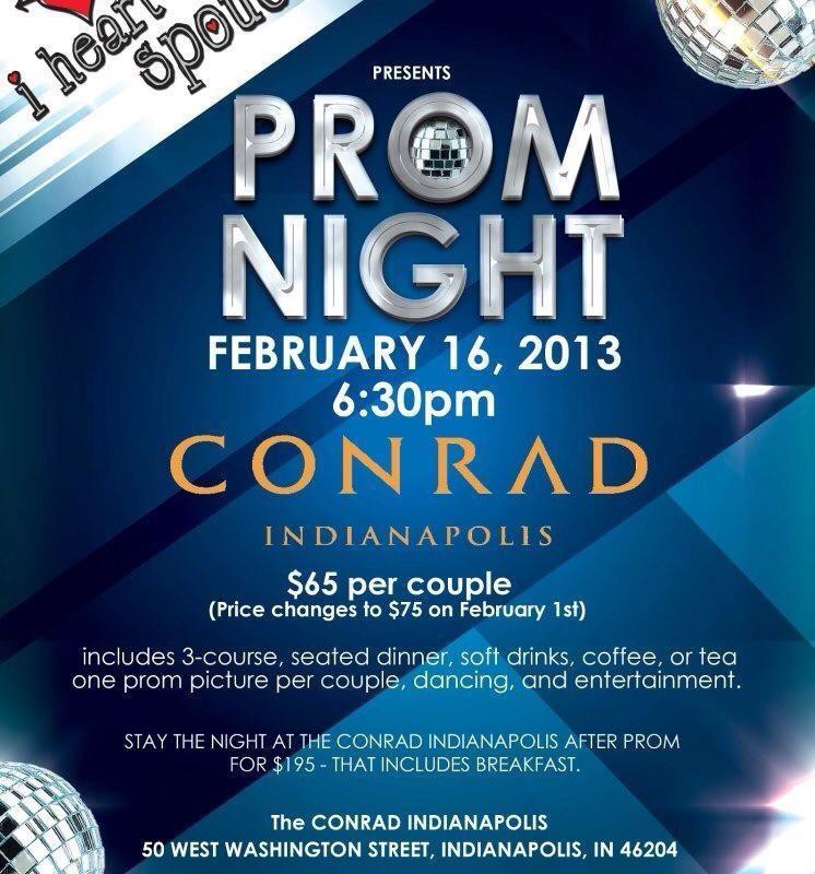 Royal Give Away: i heart my spouse prom @ Conrad Indianapolis
