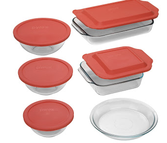 Amazon: 11 Piece Pyrex Set for $19.99 SHIPPED