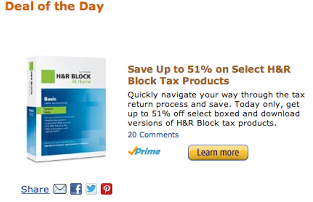 Amazon: Over 50% Off H&R Tax Products