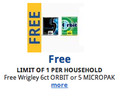 Kroger: FREE Wrigley or Orbit Gum