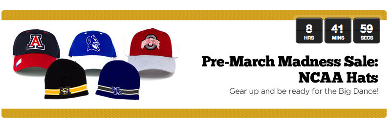 NCAA Hats Under $9 Shipped