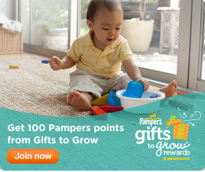 Get 100 FREE Reward Points When You Join Pampers Gifts to Grow