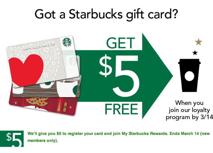 Starbucks Rewards: Join & Snag $5
