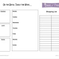 FREE Menu Plan Printable Plus Meal Plan Ideas from @thequeenoffree