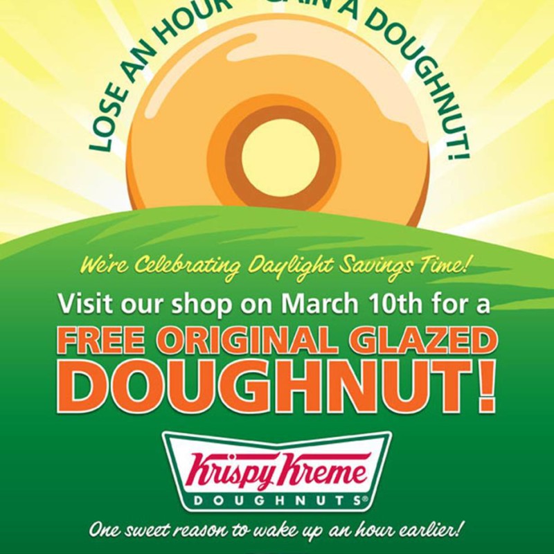 FREE Doughnut at Participating Krispy Kreme Locations March 10th