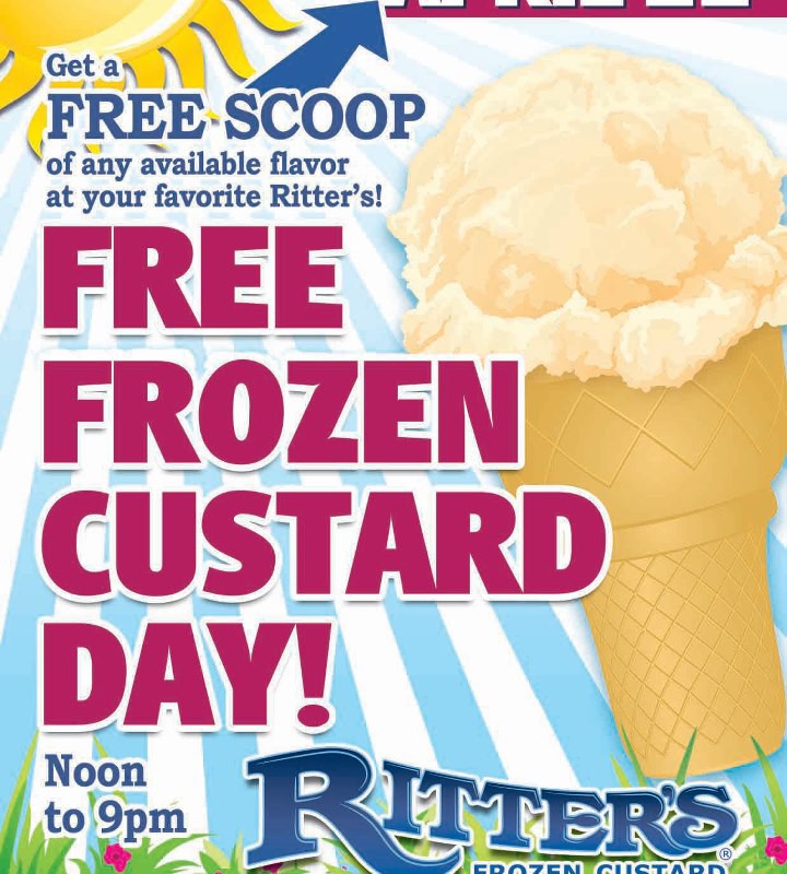 TODAY April 22nd: Ritter’s FREE Scoop Day