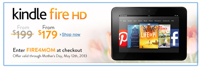 $20 Off a Kindle Fire PLUS FREE Amazon Prime Trial