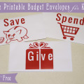Cute FREE Printable Budget Envelopes for Kids PLUS Great Ways to Teach Your Kids About Money