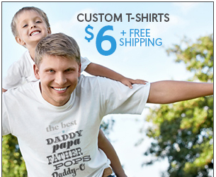 Cute Personalized Father’s Day T-Shirts, $6 SHIPPED