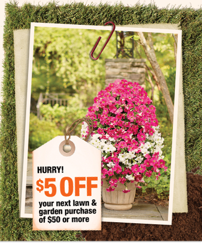 Save $5/$50 at Home Depot PLUS $300 in Coupons during the Year
