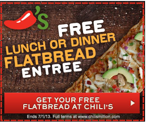 1 Million FREE Flatbreads at Chili’s