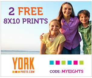 2 FREE 8×10 Prints from York Photo