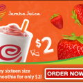 Great Coupon for any Sixteen Size Smoothie for just $2.00 from Jamba Juice