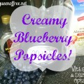 Easy 3 Ingredient Recipe for Creamy Blueberry Popsicles from @thequeenoffree & other great frugal summer snacking tips!