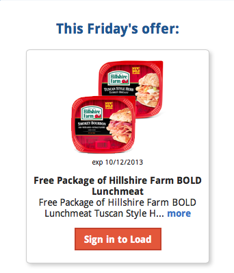 FREE Hillshire Farm Lunchmeat at Kroger