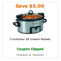 Get a $5 off your Crockpot Purchase on Amazon!