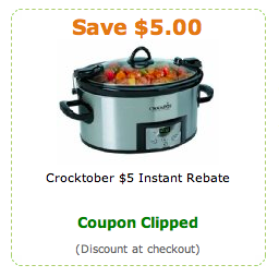 Get a $5 off your Crockpot Purchase on Amazon!