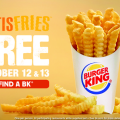 Try Burger King's new Satisfries for FREE on Oct 12 & 13