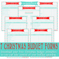 Don't Go Over Budget This Christmas! Use these 7 FREE Printable Forms to guide your spending.