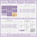 Get your finances in order! These budget forms have every category imaginable and you can print them for FREE.