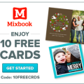 Sign up for a Mixbook account and score 10 FREE cards