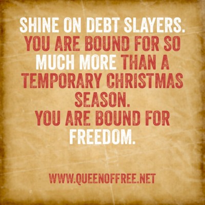 With a few weeks until Christmas, receive necessary encouragement to stay the course of living within your means!