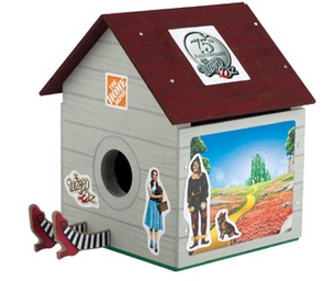 Sign up for a Home Depot Workshop on September 6 to build a Wizard of Oz Birdhouse.