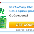 Hurry! Rare $0.75 Off GoGo Squeeze Coupon plus other great printable coupons!