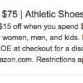 Save $15/$75 of select Athletic Shoes on Amazon!
