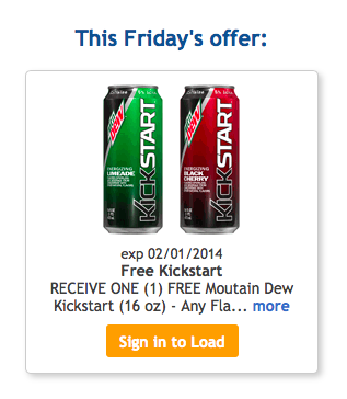 Kroger: Freebie Friday Kickstart Mountain Dew