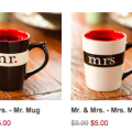 Perfect for Valentine's Day: Get these cute mugs for $5 a piece!
