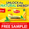 Snag a free sample of new Lipton Natural Energy Tea!