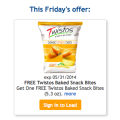 Every Friday, Kroger offers a coupon download good for a free item! This week snag one FREE Twistos Baked Snack Bites (5.3 oz).