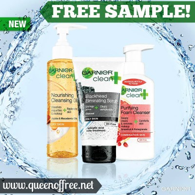 Sign up to receive a free sample of one of three Garnier Skin Care Products!