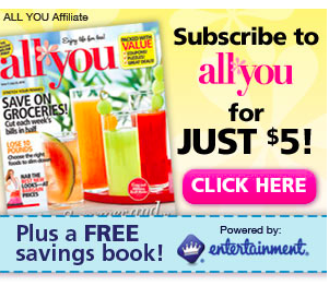 3 Issues of All You Magazine + Entertainment Book for $5
