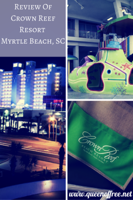 Thinking of heading to Myrtle Beach on Vacation? Check out this review of the newly renovated Crown Reef Resort.