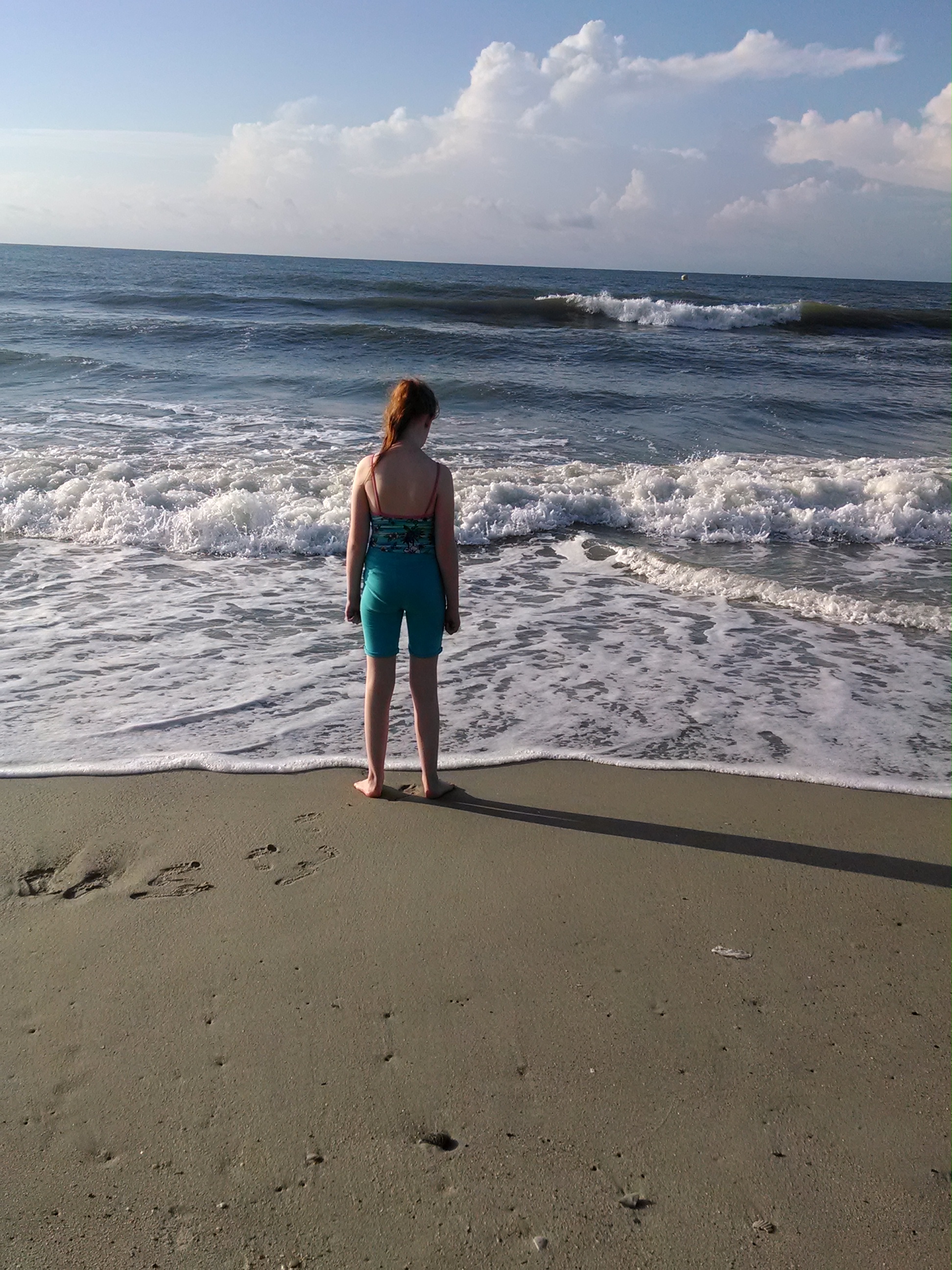 Anna at the ocean shore