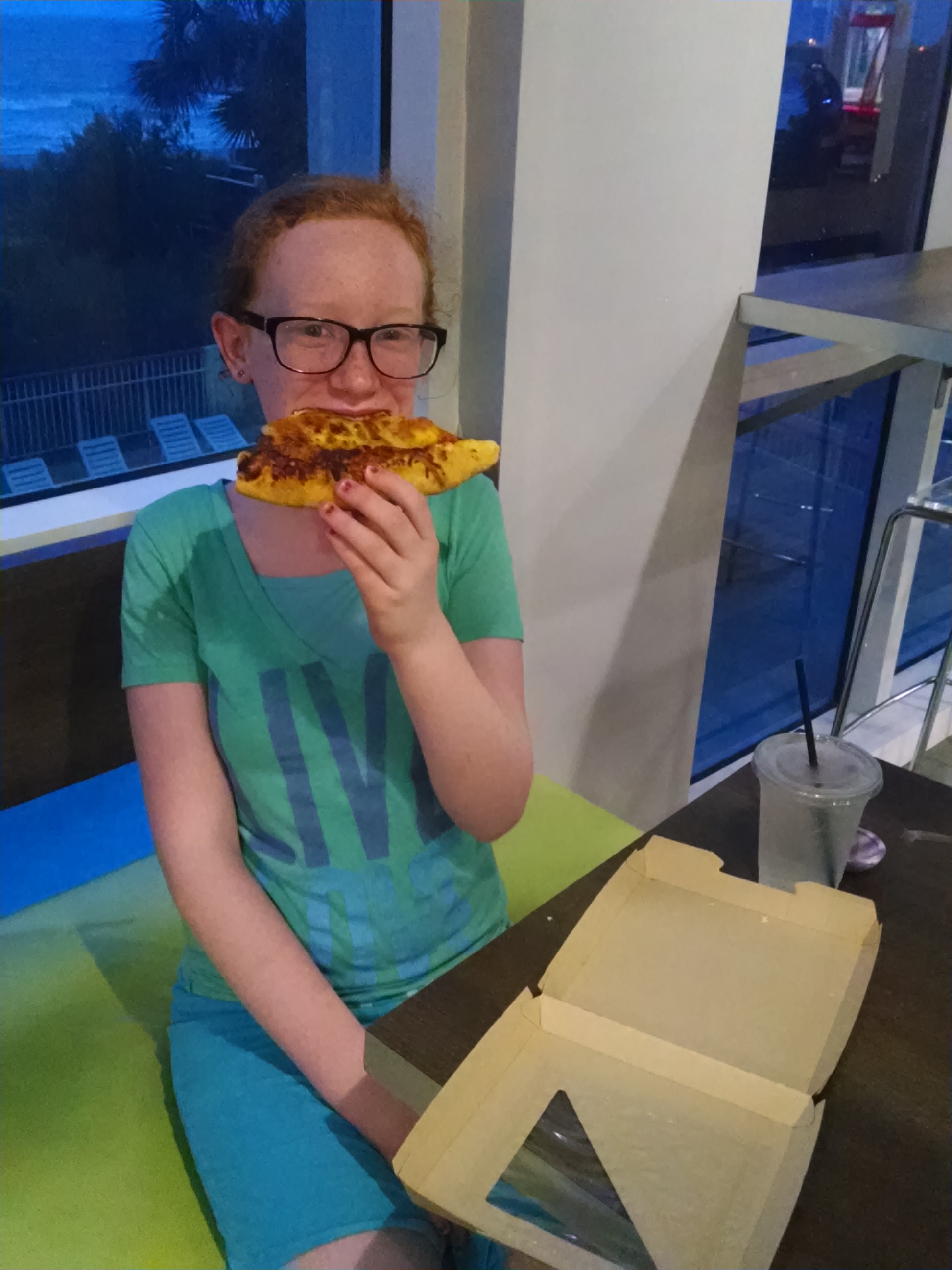 Grabbing a snack in the Grab 'N Go Grill