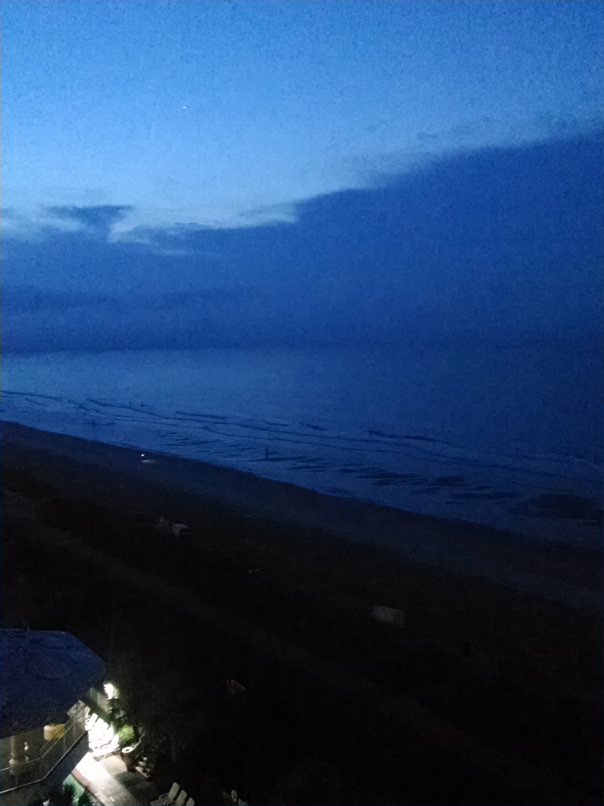 Last morning view of the beach