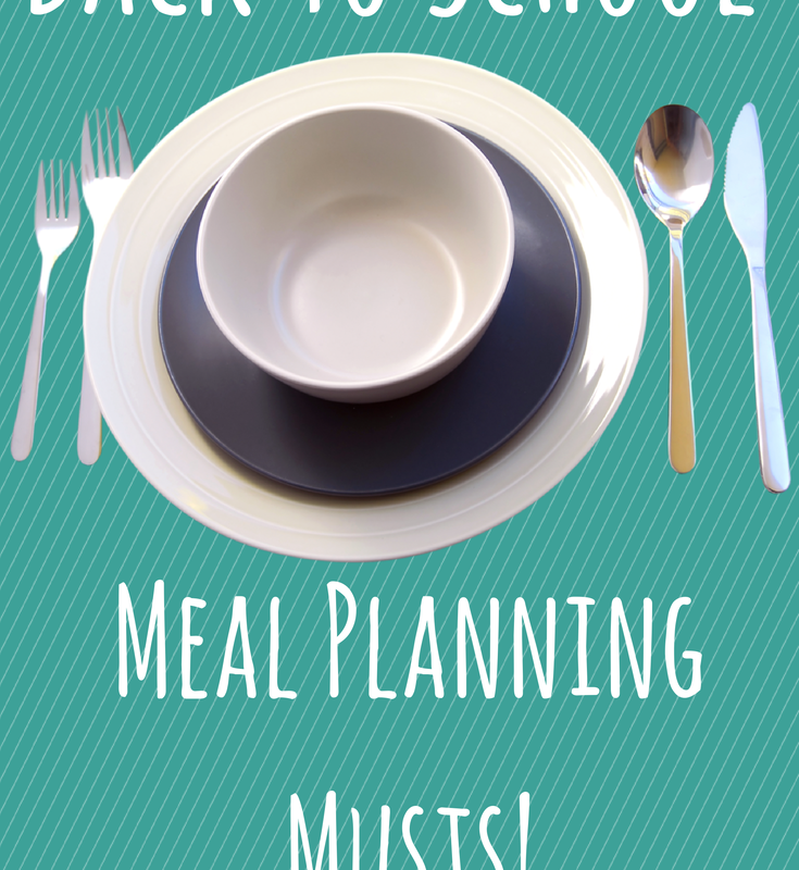 Back to School Meal Planning
