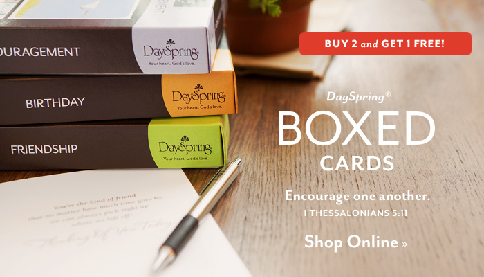 Dayspring: Buy 2, Get 1 Free Boxed Cards