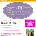 Check out the new and improved Queen of Free Daily newsletter!