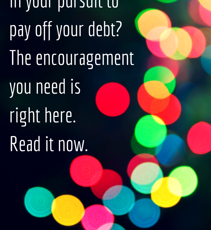 Encouragement for Those in Debt