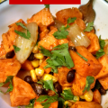 Spice up Thanksgiving with this easy and delicious recipe for slow cooker southwest sweet potatoes!