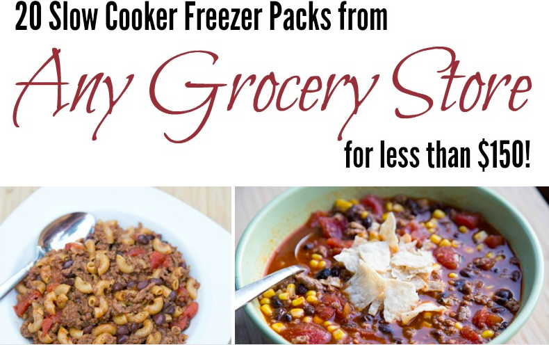 20 Slow Cooker Freezer Packs for Less than $150