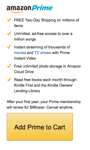 One Day Only Amazon Prime for $72