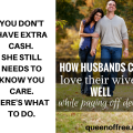 Paying off debt can take a toll on a marriage. Check out 7 Simple and practical ways husbands can reassure and show love their wives while paying off debt.