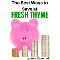 Want to learn all of the best ways to save money at Fresh Thyme Farmers Market? Check out this post!